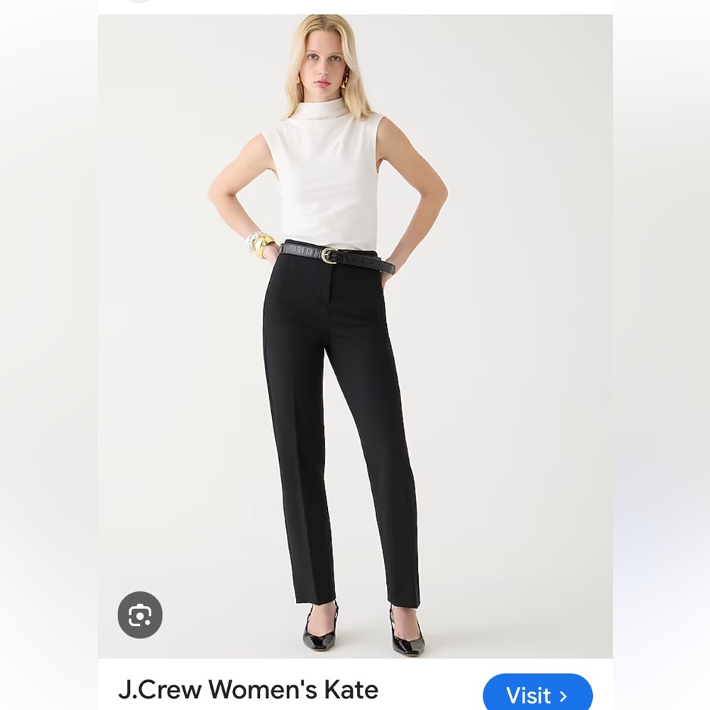 J Crew Kate Pant in black